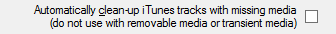 10. Select to tell iHomeServer to remove tracks from iTunes
 if they are deleted within this Watch Folder