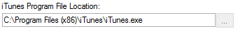 1. iTunes Program File Location