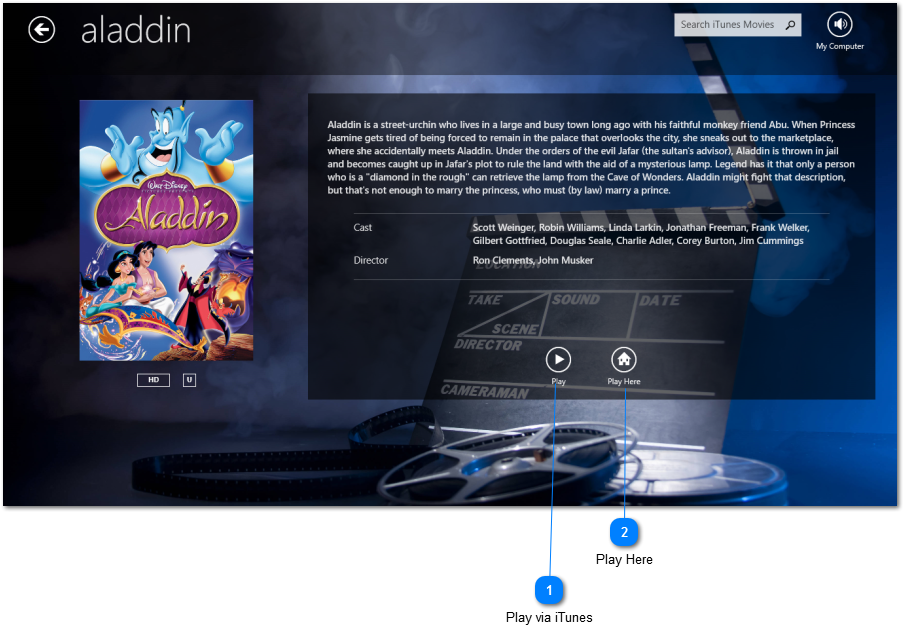 Streaming to rtRemote - the iTunes Remote Control for Windows 8 / 8.1