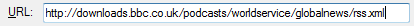 1. Podcast URL address